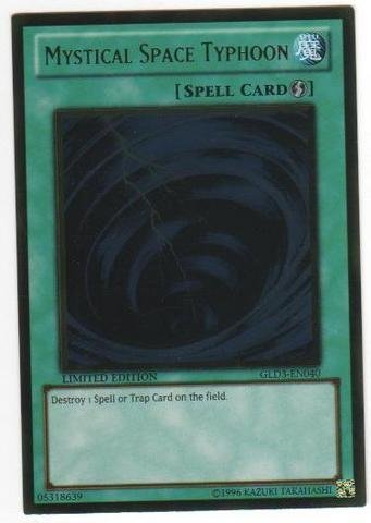 Amazon.com: Yu-Gi-Oh! - Mystical Space Typhoon GLD3-EN040 Ultra